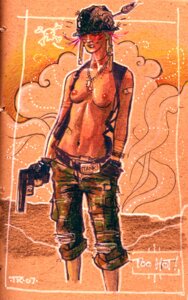 Rating: Explicit Score: 0 Tags: brainleakage camouflage camouflage_pants casual clothing dog_tags female firearm handgun headgear headwear human pale_skin rebecca_buck rule34 tagme tank_girl weapon User: bunchy7s