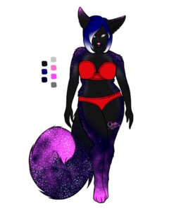Rating: Safe Score: 0 Tags: 4:5 anthro canid canine chiroina chyo clothing e621 female fennec_fox fox galaxy mammal night solo star true_fox underwear User: bunchy7s