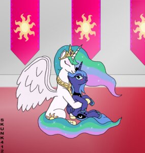 Rating: Safe Score: 0 Tags: 2011 blush cutie_mark detailed_background duo e621 equid equine feathered_wings feathers female feral friendship_is_magic hasbro horn hug mammal my_little_pony mythological_creature mythological_equine mythology princess princess_celestia_(mlp) princess_luna_(mlp) royalty sibling_(lore) sister_(lore) sisters_(lore) skunk412 tail toony winged_unicorn wings User: bunchy7s Rating: Safe Score: 0 Tags: 2011 blush cutie_mark detailed_background duo e621 equid equine feathered_wings feathers female feral friendship_is_magic hasbro horn hug mammal my_little_pony mythological_creature mythological_equine mythology princess princess_celestia_(mlp) princess_luna_(mlp) royalty sibling_(lore) sister_(lore) sisters_(lore) skunk412 tail toony winged_unicorn wings User: bunchy7s