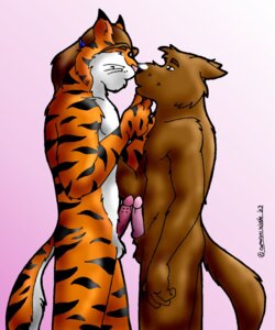 Rating: Explicit Score: 0 Tags: 2003 anthro bear black_nose cameronwolfe duo e621 erection felid frottage fur genitals hair interspecies long_hair love male male/male mammal pantherine penile penis penises_touching pink_nose sex tiger User: bunchy7s