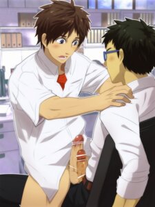 Rating: Explicit Score: 0 Tags: 2boys bar_censor battikoi blush bottomless brown_hair censored chair clothed_sex desk erect_penis erection frottage gay glasses male male_only office office_chair penis penises_touching resfrio rule34 salaryman schoolboy sitting unzipped white_shirt window yaoi User: bunchy7s