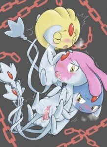 Rating: Explicit Score: 0 Tags: azelf blush chains dacryphilia female game_freak legendary_pokemon lowres mesprit pok&eacute;mon_(species) pokemon pokemon_(species) pokemon_dppt pokemon_only rule34 straight_hair tears threesome uxie User: bunchy7s