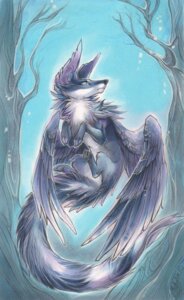 Rating: Safe Score: 0 Tags: 2013 ambiguous_gender big_ears blue_eyes blue_theme canid canine cool_colors dr-felici e621 feathered_wings feathers flying hi_res long_ears mammal outside paws simple_background snow solo tail wings User: bunchy7s