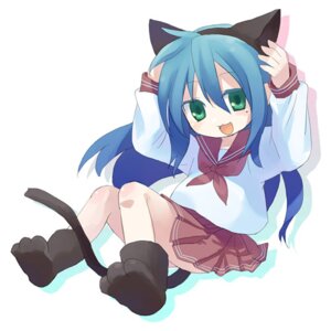 Rating: Safe Score: 0 Tags: 1:1 5_fingers adolescent adult_(lore) blue_hair bottomwear clothed clothing e621 fake_cat_ears fake_cat_tail fake_ears fake_tail felid female fingers grandfathered_content green_eyes hair hamamo human human_only humanoid_hands konata_izumi long_hair looking_at_viewer low_res lucky_star mammal not_furry open_mouth open_smile paw_boots pleated_skirt simple_background sitting skirt smile solo sweater tail tan_body tan_skin topwear white_background young User: bunchy7s