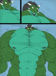 Rating: Questionable Score: 0 Tags: 2012 abs anthro arekusanderu biceps big_muscles big_pecs color_edit colored comic dragon e621 green_body green_scales growth hair hi_res horn huge_muscles huge_pecs hyper hyper_muscles macro male muscle_growth muscular muscular_anthro muscular_arms muscular_male mythological_creature mythological_scalie mythology nipples notveryathletic nude pecs potion reptile ryuakira scales scalie small_head solo third-party_edit tiny_head traditional_media_(artwork) yellow_eyes User: bunchy7s