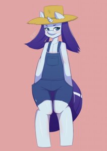 Rating: Safe Score: 0 Tags: 2014 anthro anthrofied biped blue_eyes blush clothing e621 equid equine female flat_chested friendship_is_magic fur hair hasbro hat headgear headwear hi_res horn looking_at_viewer mammal my_little_pony mythological_creature mythological_equine mythology overalls purple_hair rarity_(mlp) silentpon3 simple_background smile solo standing straw_hat unicorn white_body white_fur User: bunchy7s
