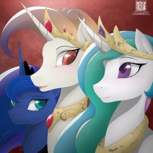 Rating: Safe Score: 0 Tags: 1:1 2013 absurd_res blue_eyes blue_hair crown e621 equid equine female feral friendship_is_magic group hair hasbro headgear hi_res horn horse long_hair mammal multicolored_hair my_little_pony open_mouth pony princess princess_celestia_(mlp) princess_luna_(mlp) purple_eyes royalty text tongue unnop64 url User: bunchy7s
