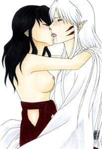 Rating: Explicit Score: 0 Tags: artist_request breasts crack_pairing ebonyofthemoon female inuyasha kagome_higurashi kissing nipples rule34 sesshoumaru tongue topless User: bunchy7s