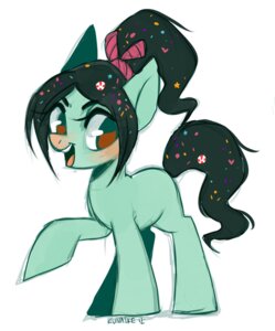 Rating: Safe Score: 0 Tags: 2012 accessory alternate_species artist_name black_hair blue_body blue_fur bow_ribbon candy crossover dated dessert disney e621 equid equine female feral food food_creature food_hair full-length_portrait fur hair hair_accessory hair_bow hair_ribbon hasbro hooves horse kunaike living_candy mammal my_little_pony open_mouth open_smile orange_eyes ponification pony ponytail portrait pseudo_hair quadruped raised_hoof ribbons sharpasakunaike simple_background smile solo source_request tail text tongue unavailable_at_source vanellope_von_schweetz white_background wreck-it_ralph User: bunchy7s