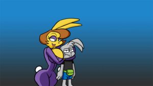 Rating: Questionable Score: 0 Tags: 16:9 animated animated_gif anthro attack bag big_breasts bouncing_breasts breasts brown_hair caramel_(iamsum) cleavage clothed clothing depression duo e621 female green_eyes hair hand_on_hip happy hug huge_breasts iamsum lagomorph leporid male mammal rabbit rodney_(iamsum) short_playtime smile widescreen User: bunchy7s
