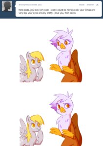 Rating: Safe Score: 0 Tags: avian beak blonde_hair bodily_fluids brown_eyes comic cutie_mark derpy_hooves_(mlp) duo e621 english_text equid equine feathered_wings feathers female feral friendship_is_magic gilda_(mlp) greeting gryphon hair hasbro mammal my_little_pony mythological_avian mythological_creature mythological_equine mythology pegasus saliva text tumblr unknown_artist wings yellow_eyes User: bunchy7s Rating: Safe Score: 0 Tags: avian beak blonde_hair bodily_fluids brown_eyes comic cutie_mark derpy_hooves_(mlp) duo e621 english_text equid equine feathered_wings feathers female feral friendship_is_magic gilda_(mlp) greeting gryphon hair hasbro mammal my_little_pony mythological_avian mythological_creature mythological_equine mythology pegasus saliva text tumblr unknown_artist wings yellow_eyes User: bunchy7s