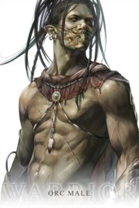 Rating: Safe Score: 0 Tags: 2:3 armor clothing e621 gauntlets gloves handwear hi_res humanoid jewelry leather male mask not_furry orc piercing revith s@e sae scar solo User: bunchy7s