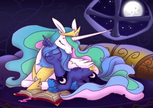 Rating: Safe Score: 0 Tags: blue_hair blush book crown cutie_mark detailed_background duo e621 equid equine eyes_closed feathered_wings feathers female feral friendship_is_magic furniture goatanimedatingsim hair hasbro headgear hi_res horn mammal moon my_little_pony mythological_creature mythological_equine mythology night princess princess_celestia_(mlp) princess_luna_(mlp) quadruped royalty sibling_(lore) sister_(lore) sisters_(lore) size_difference sky sleeping sofa star starry_sky tail window winged_unicorn wings User: bunchy7s