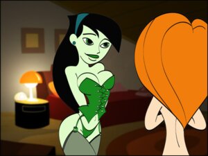 Rating: Questionable Score: 0 Tags: 2girls arms_behind_back bed black_hair breasts cleavage col_kink corset disney disney_channel earrings female female_only green_eyes green_lips green_skin headband human kim_possible kimberly_ann_possible light lingerie long_hair medium_breasts miss_go multiple_females navel nude orange_hair panties perky_breasts rule34 shego straight_hair thighhighs yuri User: bunchy7s