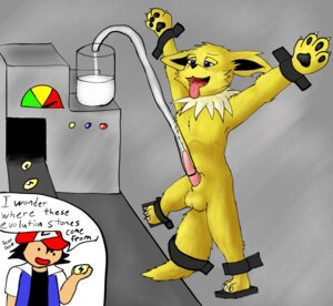 Rating: Explicit Score: 0 Tags: 3_toes ash_ketchum balls bdsm blue_eyes bodily_fluids bondage bound cum e621 eeveelution english_text erection evolutionary_stone fangs feet fur generation_1_pokemon genital_fluids genitals human jolteon male mammal nintendo nude open_mouth orgasm penile penis penis_milking pokemon pokemon_(species) pokemon_trainer solo submissive submissive_male tail tail_bondage tail_tied teeth text thunder_stone toes tongue tongue_out unknown_artist yellow_body yellow_fur User: bunchy7s