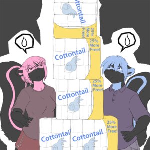 Rating: Safe Score: 0 Tags: 1:1 2012 5_fingers alternate_ending anthro blue_body blue_eyes blue_fur blue_hair blue_markings blue_stripes blue_tail bottomwear breasts brother_(lore) brother_and_sister_(lore) brown_clothing brown_shirt brown_t-shirt brown_topwear clothed clothing comic devon_(nikora_angeli) digital_media_(artwork) duo e621 female fingers fluffy fluffy_tail front_view fully_clothed fur grey_body grey_bottomwear grey_clothing grey_fur grey_nose grey_pants grey_tail hair hi_res keri_(nikora_angeli) malachyte male mammal markings medium_breasts mephitid multicolored_body multicolored_fur nikora_angeli pants pink_body pink_eyes pink_fur pink_hair pink_markings pink_stripes pink_tail red_bottomwear red_clothing red_shorts shirt short_hair shorts sibling_(lore) sister_(lore) skunk slim_female speech_bubble standing stripes t-shirt tail toilet_paper topwear twins_(lore) two_tone_body two_tone_fur two_tone_tail young young_anthro User: bunchy7s