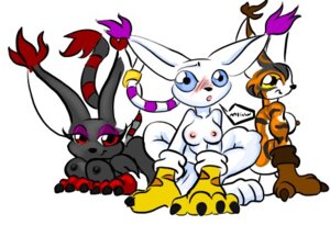 Rating: Explicit Score: 0 Tags: anthro blackgatomon blacktailmon breasts color digimon digimon_(species) domestic_cat feline female female_only furry gatomon lowres mikemon multiple_females purple_fur rule34 tailmon User: bunchy7s
