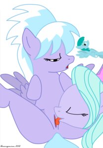 Rating: Explicit Score: 0 Tags: cloud_chaser_(mlp) cunnilingus female feral_only flitter friendship_is_magic medley my_little_pony rule34 User: bunchy7s