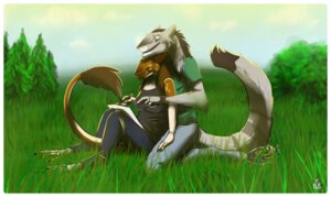 Rating: Safe Score: 0 Tags: 2012 anthro border cloud dantalian_letrou detailed_background duo e621 eyes_closed female happy heart_symbol hi_res love male mammal outside plant romantic romantic_ambiance romantic_couple sergal sky smile summer sun tail tree white_border wood User: bunchy7s