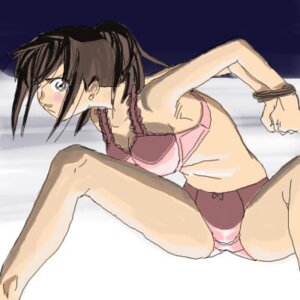 Rating: Explicit Score: 0 Tags: arms_behind_back blush bondage bound bound_wrists bra brown_hair female lingerie lowres panties pink_panties rule34 spread_legs tied underwear User: bunchy7s Rating: Explicit Score: 0 Tags: arms_behind_back blush bondage bound bound_wrists bra brown_hair female lingerie lowres panties pink_panties rule34 spread_legs tied underwear User: bunchy7s