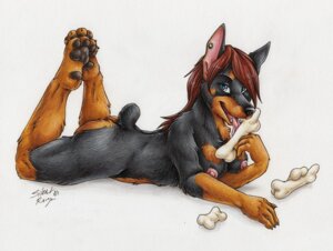 Rating: Questionable Score: 0 Tags: 2012 anthro blue_eyes bone breasts canid canine canis dobermann domestic_dog e621 ear_piercing feet female gauged_ear hair hindpaw licking looking_at_viewer mammal nipples nude paws piercing pinscher pinup pointy_ears pose prick_ears seductive silentravyn simple_background solo toes tongue tongue_out traditional_media_(artwork) User: bunchy7s