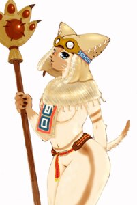 Rating: Safe Score: 0 Tags: anthro belt big_breasts biped blue_eyes bottomless breasts capcom clothed clothing e621 eyewear felid felyne female goggles hat headgear headwear looking_at_viewer lynian mammal melee_weapon monster_hunter partially_clothed pinup polearm pose rann simple_background skimpy solo standing tail weapon white_background User: bunchy7s