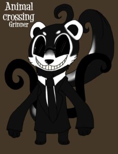 Rating: Safe Score: 0 Tags: animal_crossing anthro back_tentacles clothed clothing creepypasta crossover domestic_ferret e621 eyewear feral fully_clothed glasses grin grinner male mammal mustelid musteline nintendo parody slenderman slim smile solo suit tentacles the_grinner true_musteline vonderdevil weasel User: bunchy7s
