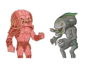 Rating: Safe Score: 0 Tags: alien alien_(franchise) anthro aquatic bacon bill_mcconkey duo e621 fish food hi_res humanoid male meat predator_(franchise) what yautja User: bunchy7s