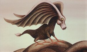 Rating: Safe Score: 0 Tags: 1973 20th_century alien ambiguous_gender ancient_art brown_body e621 fantastic_planet feral hi_res membrane_(anatomy) membranous_wings monster nude quadruped rene_laloux solo what wings yellow_eyes User: bunchy7s