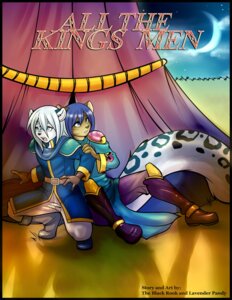 Rating: Safe Score: 0 Tags: all_the_king's_men anthro blue_hair comic countershading cover cover_art cover_page digital_media_(artwork) duo e621 english_text felid femboy hair leopard leopard_spots long_hair male mammal pantherine playing_prince resine snow_leopard spots tail text theblackrook vandell white_hair User: bunchy7s