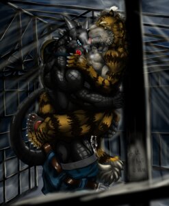 Rating: Explicit Score: 0 Tags: anal anal_penetration athletic belt biceps black_body black_fur black_nose black_skin blue_eyes bodily_fluids bottomless bottomwear boxers_(clothing) breath brown_body brown_fur claws clenched_teeth clothed clothing cum cum_on_tail cum_string denim denim_bottomwear denim_clothing dragon duo e621 eyes_closed fangs felid fur genital_fluids grey_body grey_fur grey_skin horn interspecies jeans leaking legs_up licking male male/male male_penetrated male_penetrating male_penetrating_male mammal markings muscular mythological_creature mythological_scalie mythology nude pantherine pants pawpads paws pecs penetration pose reptile scales scalie sex standing stripes tail tears teeth tiger toe_claws tongue tongue_out topless underwear xiao_yao_xian_sen User: bunchy7s