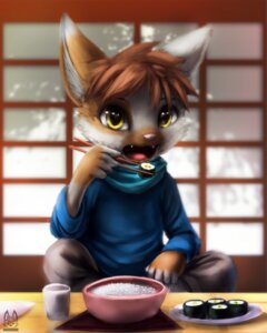 Rating: Safe Score: 0 Tags: 2012 4:5 blue_clothing blue_shirt blue_topwear bottomwear bowl brown_body brown_fur brown_hair chopsticks clothed clothing container cup digital_media_(artwork) digital_painting_(artwork) domestic_cat e621 eating eating_food fangs felid feline felis food fully_clothed fur grey_bottomwear grey_clothing grey_pants hair hi_res holding_chopsticks holding_object looking_at_viewer male mammal open_mouth painting_(artwork) pants pink_nose pink_tongue plate rice shirt short_hair sitting solo sushi teeth thanshuhai tongue topwear white_body white_fur yellow_eyes User: bunchy7s Rating: Safe Score: 0 Tags: 2012 4:5 blue_clothing blue_shirt blue_topwear bottomwear bowl brown_body brown_fur brown_hair chopsticks clothed clothing container cup digital_media_(artwork) digital_painting_(artwork) domestic_cat e621 eating eating_food fangs felid feline felis food fully_clothed fur grey_bottomwear grey_clothing grey_pants hair hi_res holding_chopsticks holding_object looking_at_viewer male mammal open_mouth painting_(artwork) pants pink_nose pink_tongue plate rice shirt short_hair sitting solo sushi teeth thanshuhai tongue topwear white_body white_fur yellow_eyes User: bunchy7s
