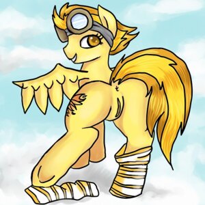 Rating: Explicit Score: 0 Tags: 1:1 butt cutie_mark e621 equid equine feathered_wings feathers female feral friendship_is_magic genitals hair hasbro mammal multicolored_hair my_little_pony mythological_creature mythological_equine mythology pegasus rainbowsprinklesart solo spitfire_(mlp) two_tone_hair vulva wings wonderbolts_(mlp) yellow_body yellow_feathers User: bunchy7s