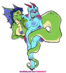 Rating: Questionable Score: 0 Tags: anthro apode blue_body breasts claws collar cuddling deity draconcopode dragon duo e621 emberhart female female/female floppy_ears forked_tongue furcadia green_body hair horn legless lizard looking_at_viewer love markings mythological_creature mythological_scalie mythology naga nipples non-mammal_breasts non-mammal_nipples nude overweight pink_markings purple_hair reptile scales scalie serpentine slave slightly_chubby snake tail tongue User: bunchy7s