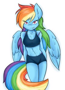 Rating: Safe Score: 0 Tags: 2014 absurd_res ambris anthro anthrofied bedroom_eyes blue_body blue_feathers blue_fur bottomwear bra breasts cleavage clothed clothing e621 equid equine feathered_wings feathers female friendship_is_magic fur hair half-closed_eyes hasbro hi_res looking_at_viewer mammal midriff multicolored_hair multicolored_tail my_little_pony mythological_creature mythological_equine mythology narrowed_eyes pegasus pink_eyes rainbow_dash_(mlp) rainbow_hair rainbow_tail seductive shorts simple_background smile solo sports_bra tail underwear white_background wings User: bunchy7s