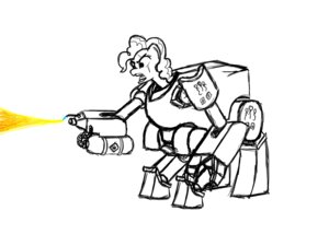 Rating: Safe Score: 0 Tags: 4:3 armor e621 earth_pony equid equine female flamethrower friendship_is_magic hasbro horse machine mammal my_little_pony pinkie_pie_(mlp) pony power_armor ranged_weapon scar simple_background solo toony unknown_artist weapon User: bunchy7s
