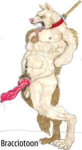 Rating: Explicit Score: 0 Tags: anthro bdsm bondage bound bracciotoon canid canine canis domestic_dog e621 erection genitals hi_res male mammal nude penis simple_background solo submissive submissive_male tail white_background User: bunchy7s
