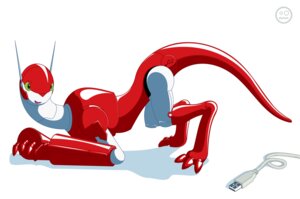 Rating: Questionable Score: 0 Tags: 2007 3_toes all_fours ambiguous_gender ass_up bent_over digitigrade e621 electronics feet feral fluffy_(team_galaxy) green_eyes looking_at_viewer machine quadruped red_body robot side_view simple_background solo spread_legs spreading tail team_galaxy technophilia toes ultrapet unciaa usb usb_compatible white_background white_body User: bunchy7s