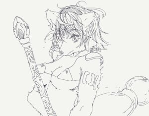 Rating: Questionable Score: 0 Tags: anthro black_and_white blue_and_white breasts canid canine clothed clothing e621 female fox fur hair kemono krystal's_staff krystal_(star_fox) mammal melee_weapon monochrome nintendo polearm simple_background sindoll skimpy solo staff star_fox weapon white_background User: bunchy7s