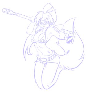 Rating: Questionable Score: 0 Tags: anthro belt bent_arm bent_legs big_breasts biped blue_and_white blush bottomwear bra breasts butt clothed clothing colored_line_art cosplay domestic_cat e621 felid feline felis female flame_bikini flame_pattern fur hair holding_object holding_weapon humanoid_pointy_ears kilika kneeling legs_together line_art long_tail looking_at_viewer mammal monochrome navel pointy_ears shorts skidd skimpy solo tail tengen_toppa_gurren_lagann underwear weapon yoko_littner User: bunchy7s