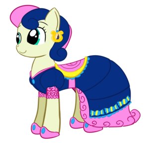 Rating: Safe Score: 0 Tags: bonbon_(mlp) clothing dress e621 earth_pony equid equine female feral friendship_is_magic hasbro hi_res horse krekka01 mammal matched_pair my_little_pony pony simple_background solo white_background User: bunchy7s