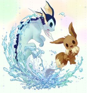Rating: Safe Score: 0 Tags: ambiguous_gender canid canine duo e621 eevee eeveelution feral generation_1_pokemon kaku_mui mammal nintendo pokemon pokemon_(species) tail vaporeon water User: bunchy7s