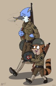 Rating: Safe Score: 0 Tags: 2013 anthro armor avian beak bird blue_jay cartoon_network cigarette clothing corvid duo e621 gaiters gun hat headgear headwear helmet hi_res jay_(bird) male mammal military mordecai_(regular_show) nazi new_world_jay oscine passerine procyonid raccoon ranged_weapon regular_show rifle rigby_(regular_show) smoke smoking submachine_gun swastika thompson_gun uniform weapon wolfjedisamuel world_war_2 User: bunchy7s Rating: Safe Score: 0 Tags: 2013 anthro armor avian beak bird blue_jay cartoon_network cigarette clothing corvid duo e621 gaiters gun hat headgear headwear helmet hi_res jay_(bird) male mammal military mordecai_(regular_show) nazi new_world_jay oscine passerine procyonid raccoon ranged_weapon regular_show rifle rigby_(regular_show) smoke smoking submachine_gun swastika thompson_gun uniform weapon wolfjedisamuel world_war_2 User: bunchy7s