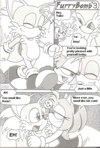 Rating: Safe Score: 0 Tags: amy_rose anthro canid canine comic dialogue e621 english_text eulipotyphlan female fox furrybomb hedgehog male mammal miles_prower monochrome multi_tail narrow_hips sega sonic_the_hedgehog_(series) tail text thin_calves thin_legs thin_thighs unknown_artist User: bunchy7s