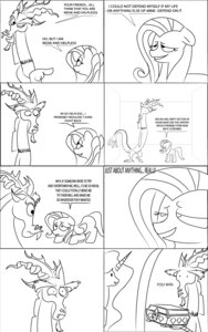 Rating: Safe Score: 0 Tags: 2011 5:8 bedroom_eyes black_and_white chimera comic discord_(mlp) disturbed draconequus e621 english_text equid equine feathered_wings feathers female feral fluttershy_(mlp) friendship_is_magic hair half-closed_eyes hasbro hi_res horn humor inviting_to_sex line_art long_hair looking_at_another mammal monochrome my_little_pony mythological_creature mythological_equine mythology narrowed_eyes pegasus princess_celestia_(mlp) seductive shocked submissive submissive_female submissive_feral tail text the_weaver unicorn wings User: bunchy7s
