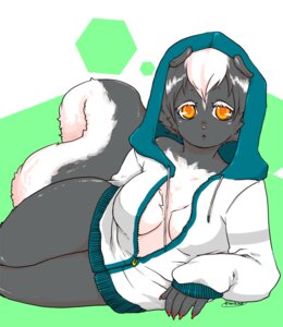Rating: Questionable Score: 0 Tags: abstract_background anthro big_tail biped clothing colored_nails countershading e621 ears_down female fluffy fluffy_tail hair hexagon hood hoodie huge_tail jacket kimichika looking_away lying mammal mephitid multicolored_hair nails nowa orange_eyes pink_nose pivoted_ears portrait red_nails short_hair signature simple_background skunk solo sweater tail three-quarter_portrait topwear two_tone_hair unzipped zipper zipper_hoodie zipper_jacket zipper_sweater zipper_topwear User: bunchy7s