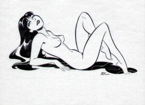 Rating: Explicit Score: 0 Tags: 1girls artist_signature barefoot black_and_white breasts bruce_timm crossed_legs dark_hair female female_only full_body human light_skin long_hair looking_aside looking_at_viewer monochrome nipples nude parted_lips pointy_chin pose pubic_hair reclining rule34 side_view simple_background small_breasts solo vampirella vampirella_(series) white_background User: bunchy7s