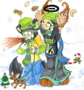 Rating: Safe Score: 0 Tags: accessory alternative_fashion anthro band_merch band_shirt bangs barefoot beverage black_hair bodily_fluids bottomwear bow_(feature) bow_accessory bow_ribbon bracelet canid canine canis chival chival_(character) christmas clothed clothing detailed_background domestic_dog domestic_pet duo_focus e621 ear_piercing facial_piercing feet female feral furgonomics furries_with_pets glamfur goth group hair halo hat headgear headwear helix_piercing heterochromia holidays holly_(plant) industrial_piercing jewelry labret_piercing leash lemur lip_piercing long_hair macro mammal outside oversized_bottomwear oversized_clothing oversized_pants pants pepsi piercing plant primate ribbons saliva scarf shirt shirt_logo snow soda strepsirrhine stripes surprised tail tail_accessory tail_bow tail_ribbon tongue tongue_piercing topwear traditional_media_(artwork) tree type_o_negative walking wood zeriara_(character) User: bunchy7s