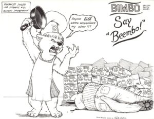 Rating: Safe Score: 0 Tags: 2012 4_toes angry anthro apron bakery barefoot bear bimbo_(bakery) bimbo_bear blood bodily_fluids bottomwear box cast_iron chef_hat claws clothed clothing container cookware cupcake dialogue duo e621 english_text fangs feet felid female finger_claws food footwear frying_pan furgonomic_bottomwear furgonomics hat head_wound headgear headwear holding_object humor improvised_weapon james_m_hardiman joke kitchen_utensils lying mammal monochrome on_side open_mouth pants pen_(artwork) penance shirt shoes sketch solo_focus speech_bubble standing tail tail_button_bottoms tail_clothing teeth text text_on_clothing text_on_headgear text_on_headwear toe_claws toes tools topwear traditional_media_(artwork) unconscious yelling User: bunchy7s