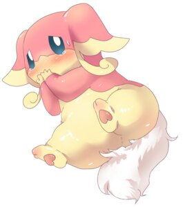 Rating: Questionable Score: 0 Tags: ambiguous_gender audino big_ears blue_eyes blush bodily_fluids covering covering_mouth covering_own_mouth covering_self e621 embarrassed featureless_crotch feet feral fluffy generation_5_pokemon hindpaw looking_at_viewer lying nintendo nude on_back pawpads paws pokemon pokemon_(species) ryonbu simple_background solo tears User: bunchy7s